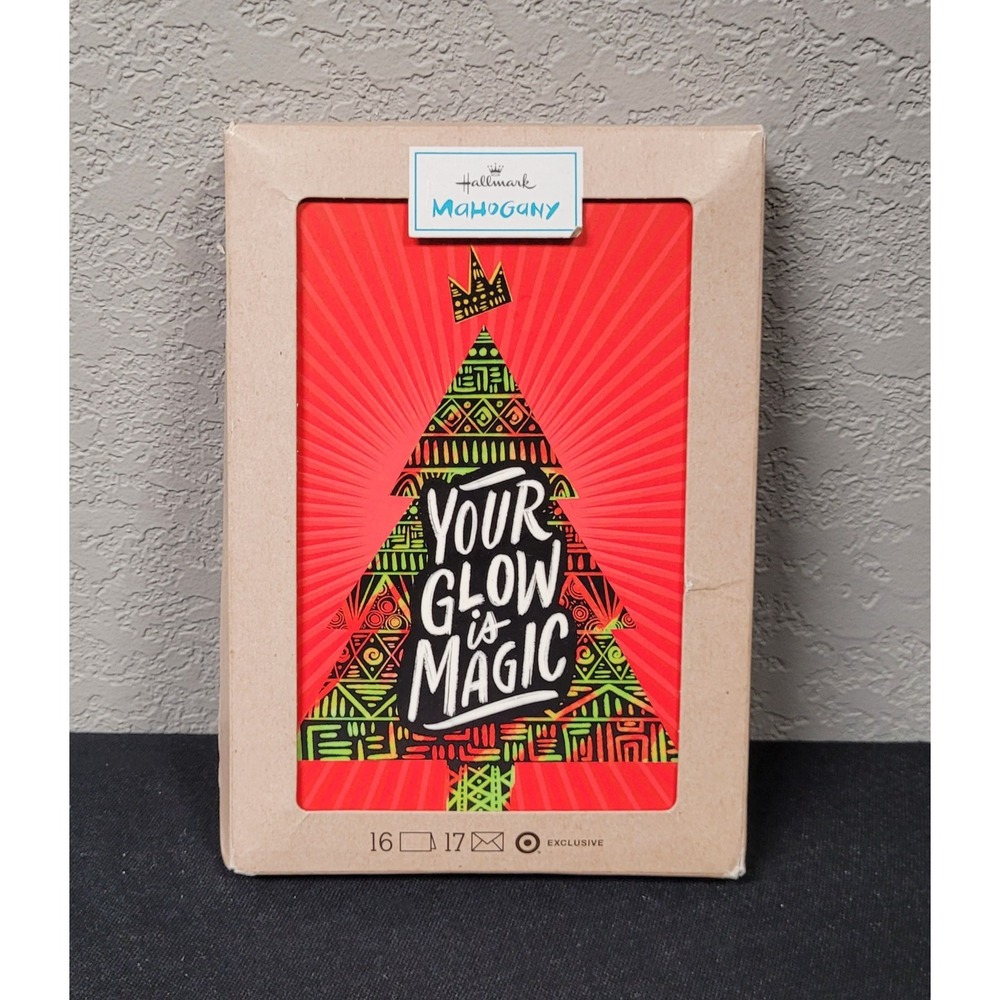 Hallmark Mahogany "Your Glow is Magic" Boxed Christmas Card Set - New Sealed